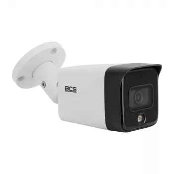 BCS telecamera IP bullet per esterni 8MP con analisi AI, obiettivo 3,6 mm, 30 m IR, IP67, PoE