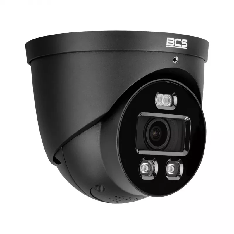 BCS 8MP telecamera IP dome esterna con analisi IA, PoE, IK10