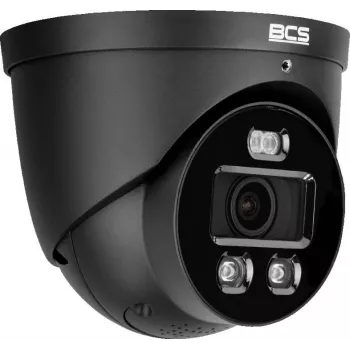 BCS 8MP telecamera IP dome esterna con analisi IA, PoE, IK10