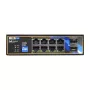 BCS BCS-B-ISP08G-2SFP Switch industriale unmanaged, 8 porte Gigabit + 2 SFP, guida DIN