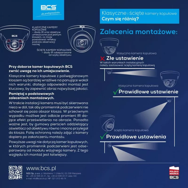 BCS EA18FWR3(2) Telecamera dome 4-in-1 8MP, 3,6mm, IR 30m, IP66