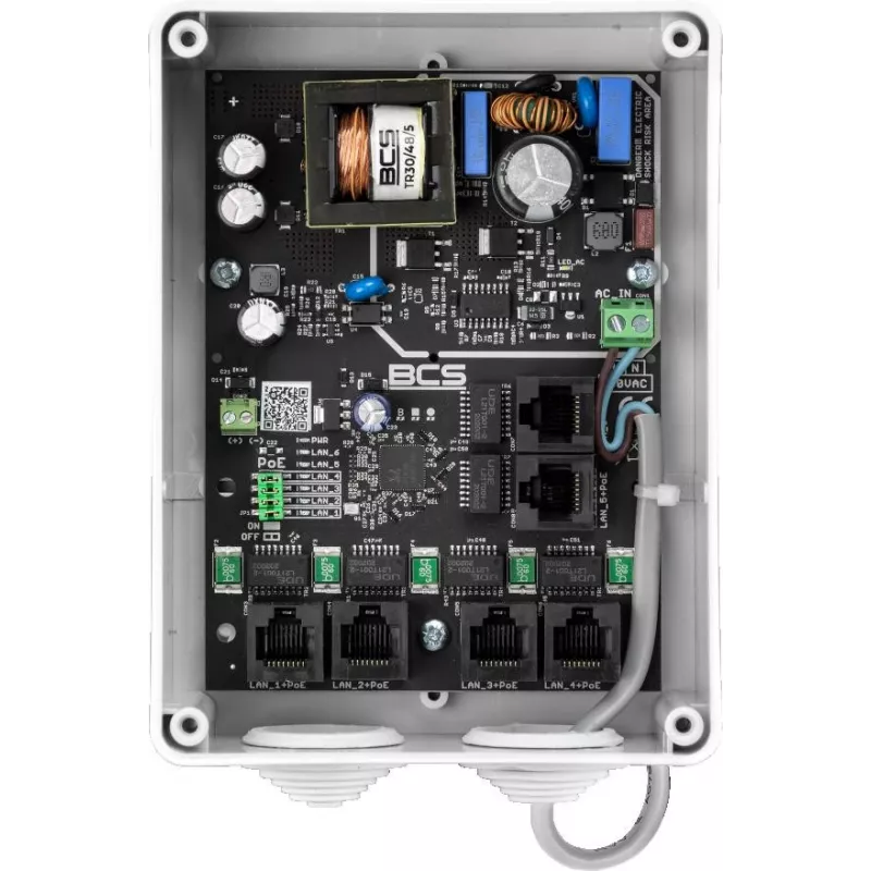 BCS IP5/E-S-II telecamera di rete bullet da esterno 5MP con IR 30m, True WDR, PoE, IP67