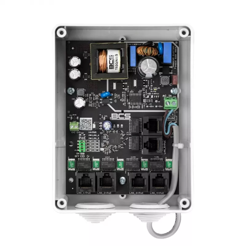 BCS IP5/E-S-II telecamera di rete bullet da esterno 5MP con IR 30m, True WDR, PoE, IP67