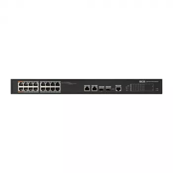 BCS-L-SP1602G-2SFP-M(2) switch managed PoE+ 16 porte con 2 uplink Gigabit e 2 slot SFP, budget PoE 250W