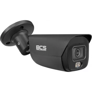 BCS LINE Telecamera bullet IR 5MP con IA, focale fissa 2,8mm, IP67, IK10, PoE