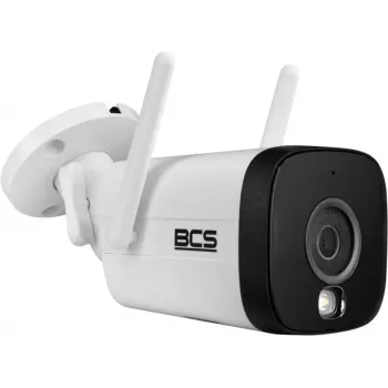 Telecamera IP bullet BCS LINE BCS-L-TIP15FSR3L3-W-Ai 5MP con Wi-Fi, riconoscimento AI e IR 30m