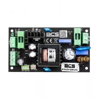 BCS-ZA1206/UPS alimentatore AC/DC 12V 6A 72W con tampone batteria (UPS)