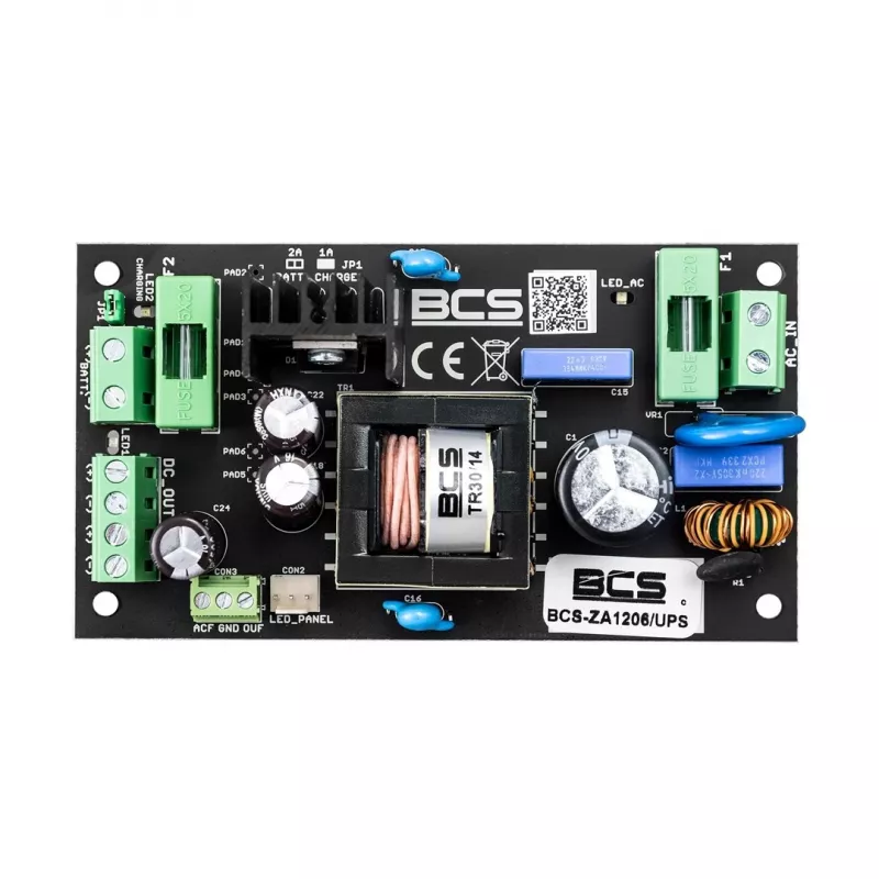 BCS-ZA1206/UPS alimentatore AC/DC 12V 6A 72W con tampone batteria (UPS)