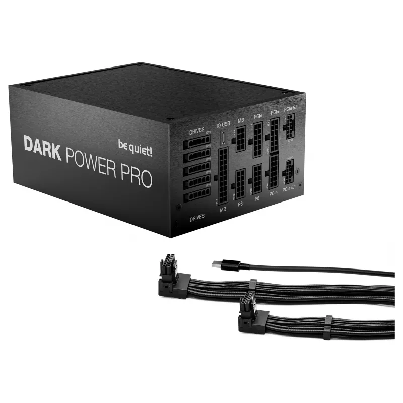 be quiet! Dark Power Pro 14 IO 1300W ATX 3.1 PCIe 5.1 80+ Titanium alimentatore completamente modulare (BP022EU)