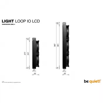 be quiet! Light Loop IO LCD 360 mm bianco dissipatore CPU liquido All-in-One per Intel/AMD