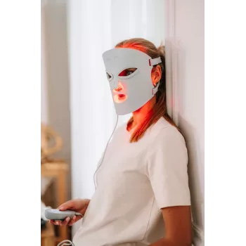 Beautifly AuraSkin Pro maschera viso per terapia della luce LED - 7 colori, 192 diodi, ricaricabile