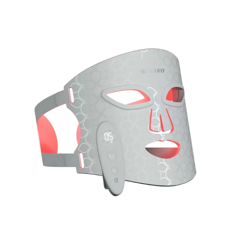 Beautifly AuraSkin Pro maschera viso a luce LED, 8 lunghezze d'onda, 280 LED, 465-850 nm, senza fili