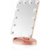 Beautifly GlamourVue specchio trucco LED con 3 modalità luce, dimming continuo, ingrandimento 1x/5x, touch panel, ricaricabile 2000 mAh, USB-C, bianco