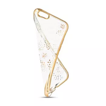 Beeyo Sony Xperia E5 custodia TPU Flower Dots oro