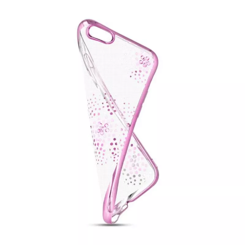 Beeyo Sony Xperia E5 Custodia TPU Flower Dots rosa