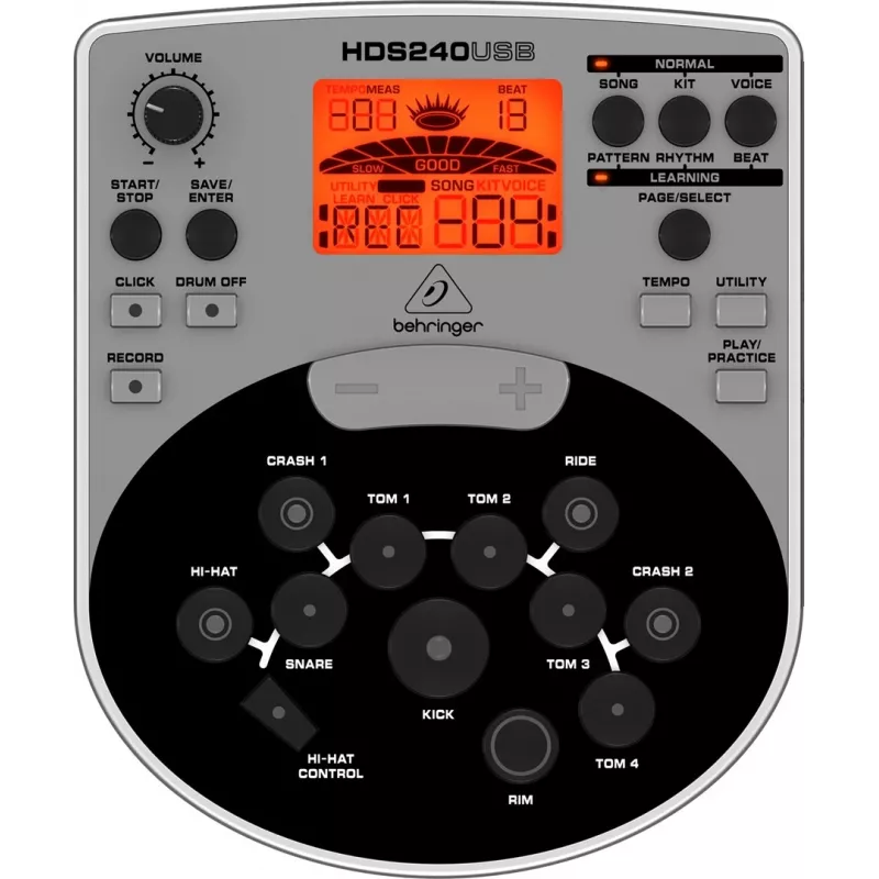 Batteria elettronica Behringer XD80USB, nera