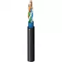 Belden CatSnake cavo Ethernet tattico Category 5E, 24 AWG conduttori in rame nudo intrecciati, UTP, guaina TPE, nero, 100 MHz, Gigabit, altamente flessibile