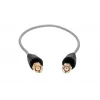 Belden cavo coassiale pigtail RP-SMA/RP-SMA 50cm RF100LL, 50 Ohm, nero