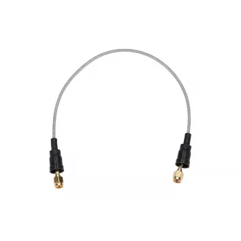 Belden cavo coassiale pigtail RP-SMA/RP-SMA 50cm RF100LL, 50 Ohm, nero