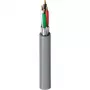 Belden Security & Sound, #22-4c BC, Cavo multiconductore schermato, 4 conduttori, 22 AWG, rame nudo, CMR, 300V, guaina in PVC grigia