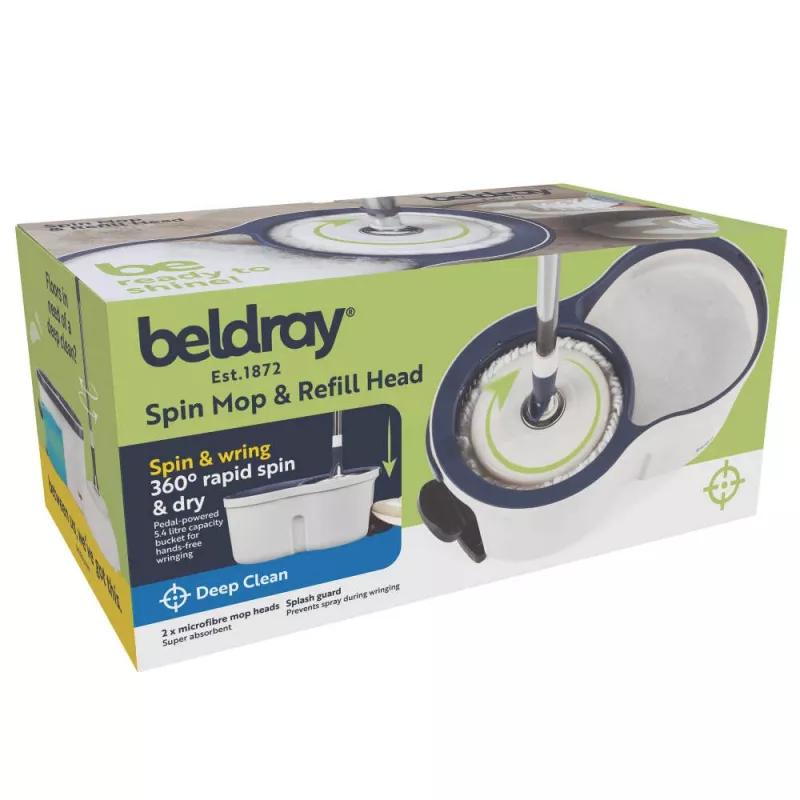 Beldray LA00000005EU7 mocio Spin e testina di ricambio - grigio/blu