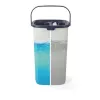 Beldray LA00000008EU7 set mocio piatto e secchio – grigio/blu, 5L con strizzatore automatico, manico telescopico, microfibra