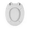 Beldray LA00000073WHTEU7 sedile WC in legno - chiusura soft-close, bianco, ovale