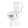 Beldray LA00000073WHTEU7 sedile WC in legno - chiusura soft-close, bianco, ovale