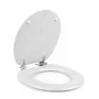 Beldray LA00000073WHTEU7 sedile WC in legno - chiusura soft-close, bianco, ovale