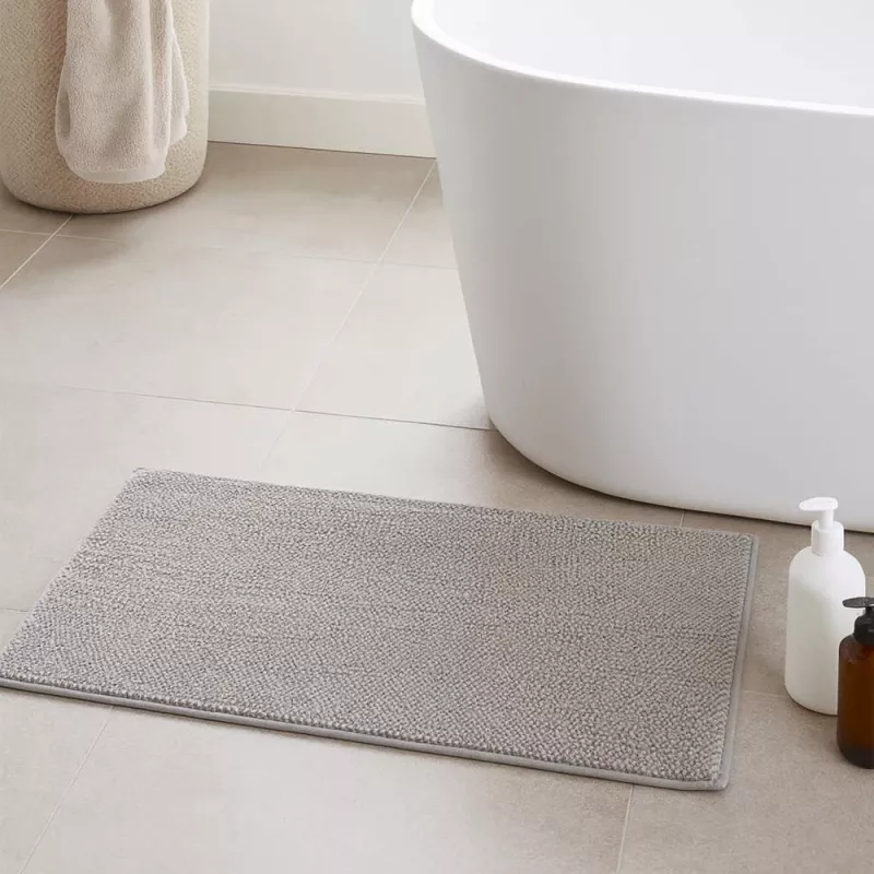 Beldray LA00000099NEU7 Tappetino bagno in memory foam antimuffa 50 x 80 cm, grigio