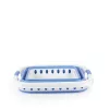 Beldray LA00000152EU7 Cesto portabiancheria pieghevole 40L, bianco/blu