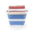 Beldray LA00000152EU7 Cesto portabiancheria pieghevole 40L, bianco/blu