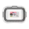 Beldray LA00000153EU7 Cesto portabiancheria pieghevole con gambe 40L - grigio e bianco