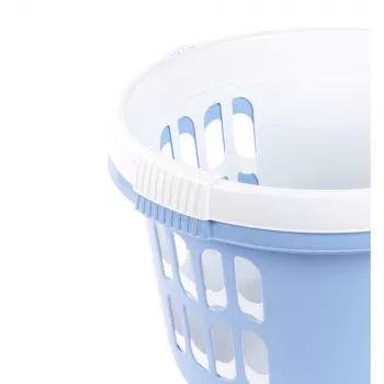 Beldray LA00000174CRNEU7 set di 2 cesti portabiancheria 30L, bianco/blu