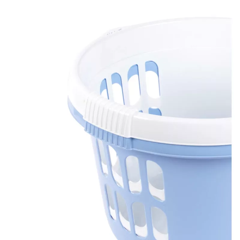 Beldray LA00000174CRNEU7 set di 2 cesti portabiancheria 30L, bianco/blu