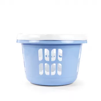 Beldray LA00000174CRNEU7 set di 2 cesti portabiancheria 30L, bianco/blu
