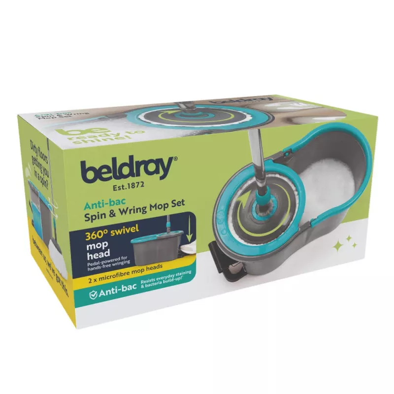 Beldray LA00000186UFEU7 set mocio Anti-bac Spin & Wring