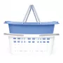 Set di due cesti portabiancheria Beldray LA030450CRNFPEU7, bianco/blu