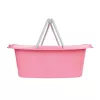 Set di due cesti portabiancheria Beldray LA030450PNKFPEU7, bianco/rosa