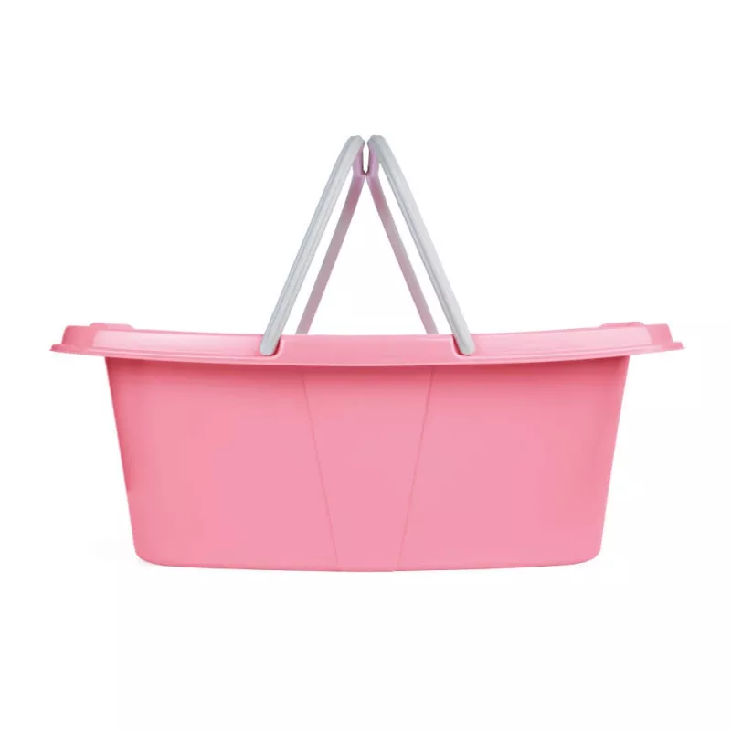 Set di due cesti portabiancheria Beldray LA030450PNKFPEU7, bianco/rosa