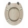 Beldray LA033710WOAKPFEU7 sedile WC in legno MDF, rovere bianco, Soft-Close