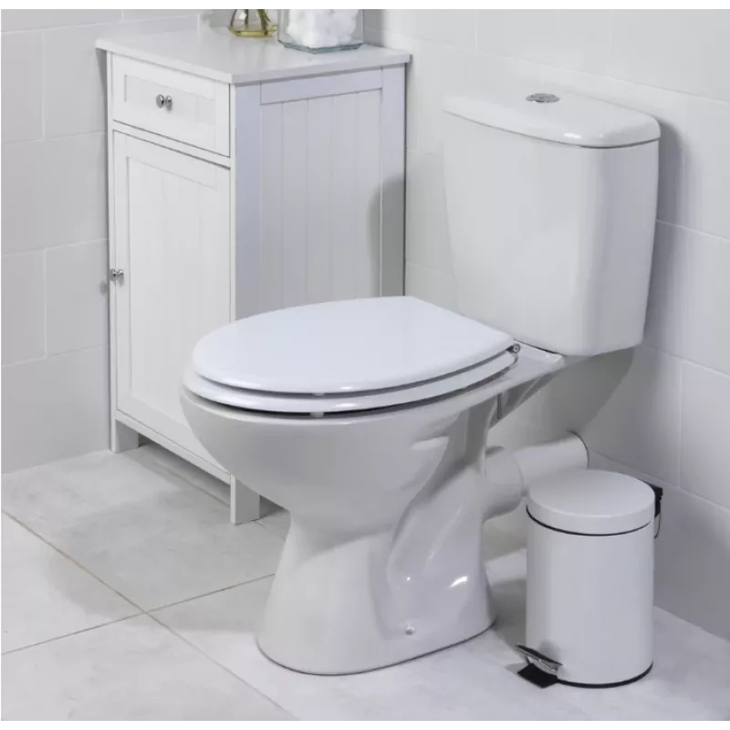 Beldray LA033758WFPEU7 sedile WC Tongue & Groove bianco MDF