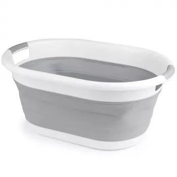 Beldray LA034816FPEU7 cesto portabiancheria pieghevole 28L bianco/grigio