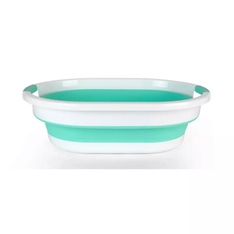 Cesto portabiancheria pieghevole 28L Beldray LA034816MNTFPEU7 bianco/menta
