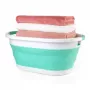 Cesto portabiancheria pieghevole 28L Beldray LA034816MNTFPEU7 bianco/menta