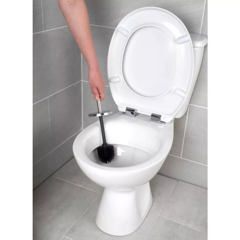 Beldray LA036034SSPEU7 spazzola WC con testa flessibile Anti-bac, argento