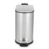 Beldray LA036683SSPEU7 pattumiera a pedale slimline a forma di D 5 litri, argento