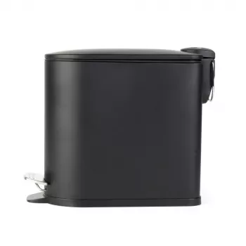 Beldray LA036690BLKPEU7 pattumiera a pedale slimline a forma di D 5 litri, nero