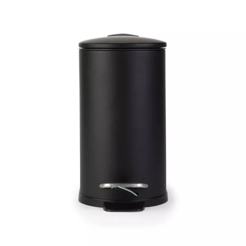 Beldray LA036690BLKPEU7 pattumiera a pedale slimline a forma di D 5 litri, nero
