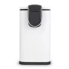 Pattumiera a pedale a forma di D slim 5 litri Beldray LA036690WHTPEU7, bianca